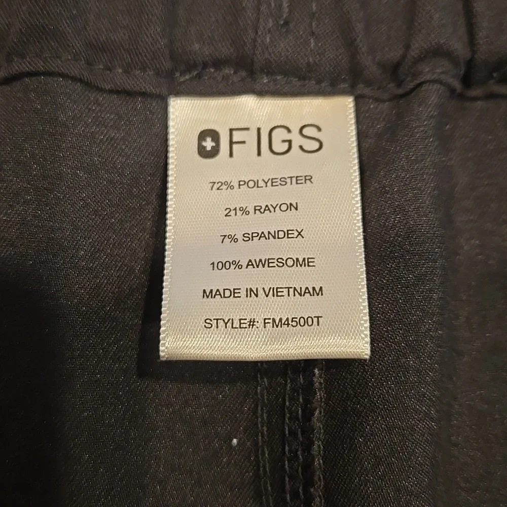 FIGS TECHNICAL COLLECTION MEN'S SCRUB PANTS. FM 4500T. SIZE X- LARGE TALL. BLACK